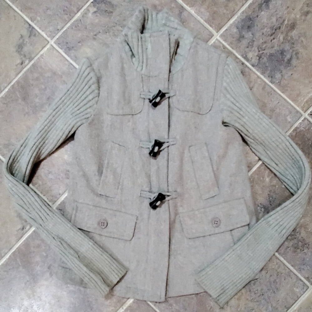 Gap gray wool blend  jacket / coat sz xs